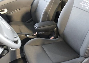 REPOSABRAZOS CENTRAL RENAULT CLIO MK3 III + ESTATE (2005-2012) NEGRO - FRANQUEO GRATUITO - Imagen 1 de 6