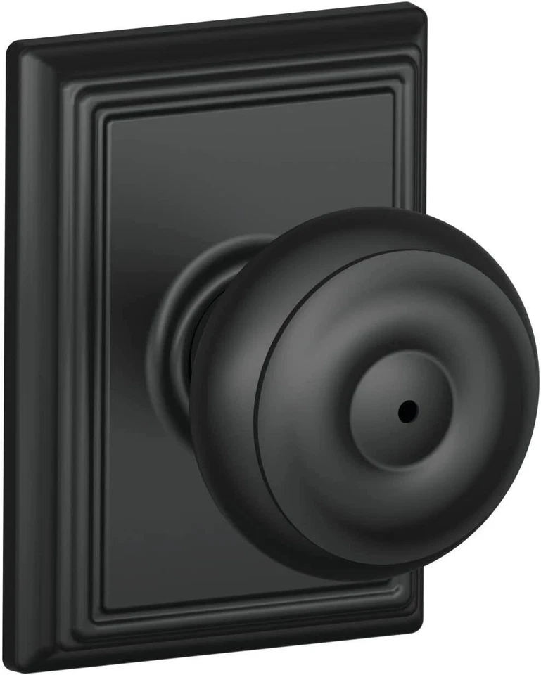 Schlage Georgian Door Knob with Addison Trim, Bed & Bath Privacy - F40 GEO ADD - Image 1 of 1