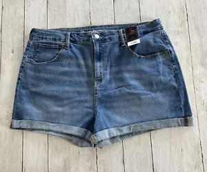 No Boundaries Juniors Cuffed Denim Shorts High Rise 3” Inseam Size 21 - Picture 1 of 8