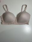 Vanity Fair Bra 38 D Pink Lace Underwire Adjustable Clasp Back