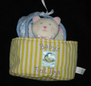 Juego Lovey Vintage Lullaby Club Baby's First Toys Gato Terrycloth Cordero Pato Sonajero - Imagen 1 de 7