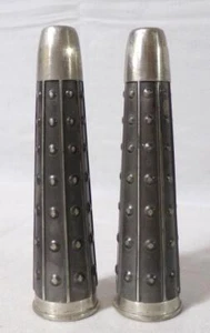 Brutal Mid Century Modern Phallic Pewter Salt & Pepper Shakers Shaker Set - Picture 1 of 3
