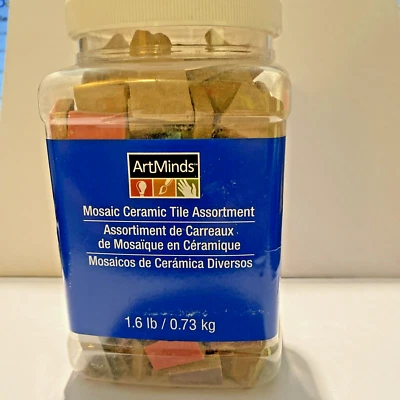 Art Minds ~ Mosaic Glass Tile Assortment ~ 1.6 lbs Assorted Colors Multi Sized - Image 1 of 3