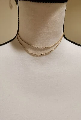 Collar cadena para mujer Monet de metal dorado brillante vintage  Foto 1 de 4