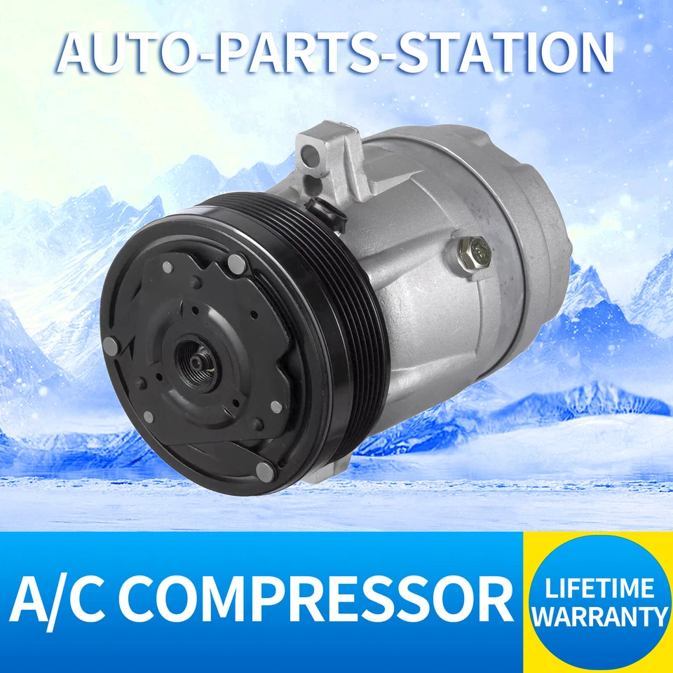 A/C Compressor w/ Clutch for 1996-2005 Buick Lesabre Sedan / Coupe Park Avenue - Image 1 of 4