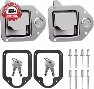 Truck Tool Box Latch, Stainless Steel Paddle Lock Replacement - Picture 1 of 12