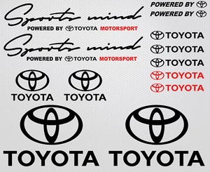 Juego de 4 calcomanías Toyota Sports Mind TRD pegatinas Celica Supra VVTI Yaris Corolla - Imagen 1 de 12