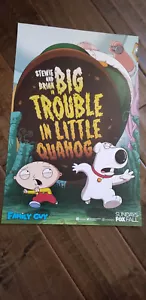 2018 SDCC COMIC CON póster exclusivo de Fox Family Guy Stewie Brian Trouble Quahog - Imagen 1 de 1