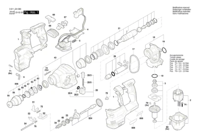 Bosch Ersatzteile für GBH 18V-22 Akku Bohrhammer