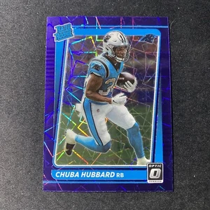 2021 Panini Donruss Optic Chuba Hubbard Purple Velocity SSP Case Hit PANTHERS - Bild 1 von 10