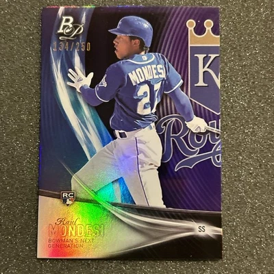 2016 Bowman Platinum Next Generation Adalberto Raul Mondesi NG-13 Roxo /250 RC - Imagem 1 de 2