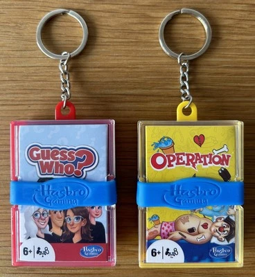 Hasbro Gaming Keychain Games, Guess Who? and Operation Bundle - Complete - Image 1 of 4