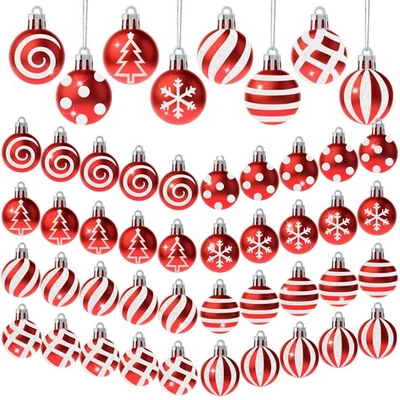 Adornos navideños de bolas - Mini adornos iridiscentes, 1,1 pulgadas, rústicos Foto 1 de 4