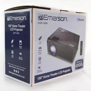 Emerson 150" Home Theater LCD Projector with Built-In Speaker - Picture 1 of 5