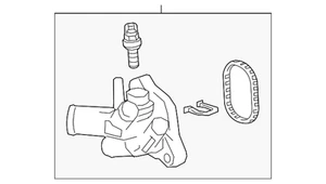 Genuine GM Water Outlet 12707589 - Picture 1 of 3