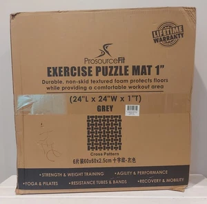 Exercise Puzzle Mat ProSource 1 In Grey - Picture 1 of 3