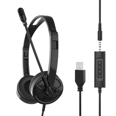 Wire Headsets for PC/Laptop, Stereos Headphone with Noise Cancelling Microphone - Image 1 of 4