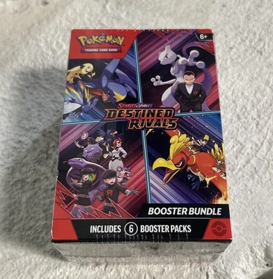 Pokémon TCG: Scarlet & Violet-Destinaed Rivals Booster Bundle 6 Pacotes Novo Selado! - Imagem 1 de 4