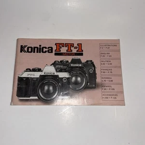 Konica FT-1 Motor Camera Instructions/Manual: Original Printing Multi-Language - Picture 1 of 3