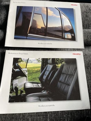 Isuzu Trooper And Insignia 1999UK Market Foldout Sales Brochures 3.5 V6 & 3.0D - Image 1 of 4