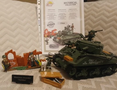 Cobi Sherman M4A3E2 'Jumbo Tanque Segunda Guerra Mundial 2548 Edición Limitada Set con edificio Foto 1 de 4