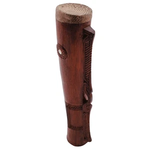Sepik River Tribal batteria a mano PNG strumento legno cerimoniale intagliato vintage - Foto 1 di 8