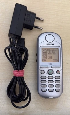 Cellulare Siemens S35 Polar Silver, telefono, testato, completo, garanzia, batteria nuova - Immagine 1 di 2