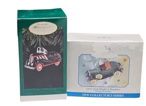 Vtg Hallmark Keepsake Collector Ornaments 1935 Auburn & 1931 Ford Model A - Picture 1 of 17