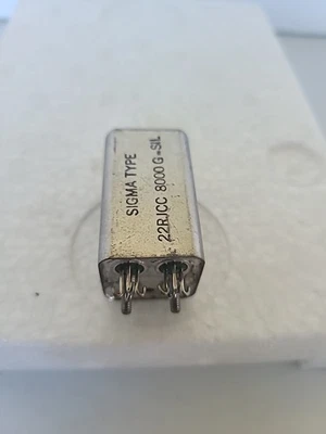SIGMA TYPE 22RJCC ELECTROMAGNETIC RELAY 8000 G-SIL, NOS, Open Box Condition  - Image 1 of 4