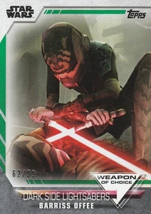 2020 Women of Star Wars Green Parallel Weapons Choice Insert WC-24 /99 - Bild 1 von 1