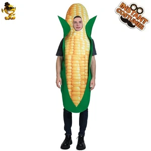 Adult couple corn costume with husk corn Halloween costume weekend party - Picture 1 of 8