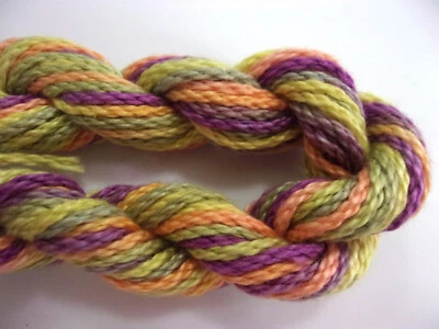 Acuarelas Caron pintadas a mano hilo de algodón Pima de 3 capas, 10 yardas (varios colores) Foto 1 de 3