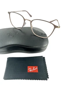 Ray Ban NEUF montures en métal carré beige sur cuivre 51-19-145 lunettes RX6466 - Photo 1/12