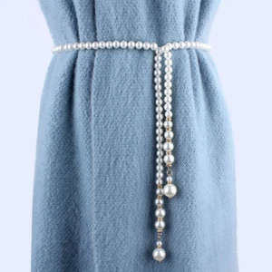 White Black Shell Pearl Waist Belly Chain Women Belt Accessories Body Jewelry - Picture 1 of 6