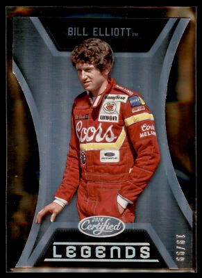 2016 Panini Certified Racing NASCAR Legends MIRROR SILVER Bill Elliott #19/99 - Image 1 of 2