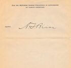 Aaron T. Bliss (Civil War/Governor of Michigan)- Signed Page from 1903