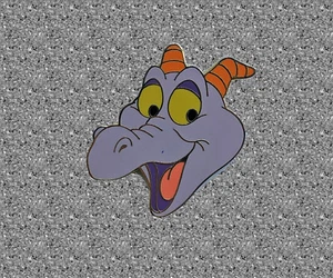 DISNEY Pin Figment Head Cast Lanyard Series 1 WDW - Picture 1 of 1