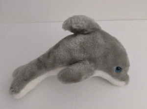 BJ Toy Co Gray Dolphin Porpoise Plush 10 Inch Carnival Style Stuffed Animal Toy - Picture 1 of 7