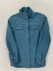 Prana Nylon Blend Fitted Casual Jacket (Women's X-Small) Teal Blue - Picture 1 of 12
