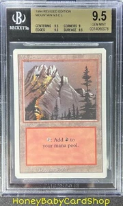 MTG 3rd Edition Revised 1994 Mountain (A) BGS 9.5 GEM MINT Old School 93/94 - Picture 1 of 6