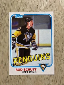 1981-82 Topps Hockey #116 ROD SCHUTT Pittsburgh Penguins - Picture 1 of 2