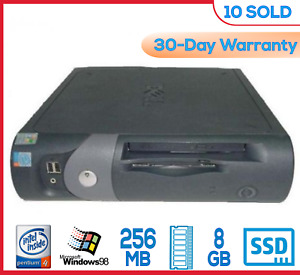 Dell Windows 98 SE DOS Computer Win98 Win98SE Parallel Serial Port w SSD & 256Mb