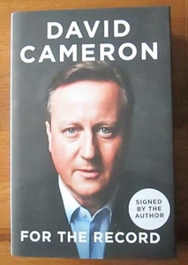 For the Record by David Cameron Signed autobiography first edition first print - Bild 1 von 11
