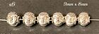 6 x Double Sided Tibetan Silver 9x8mm Buddha Head Spacer Beads Hole 1mm #1