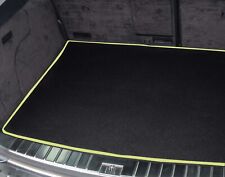 Boot Mat for VW Golf MK7 Estate 2013 to 2019 Tailored Black Carpet Beige Trim