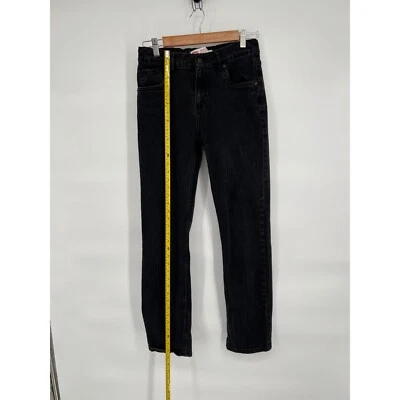 Pantalones de mezclilla Levis 514 rectos negros lavados rendimiento niños talla 18 regular Foto 1 de 4