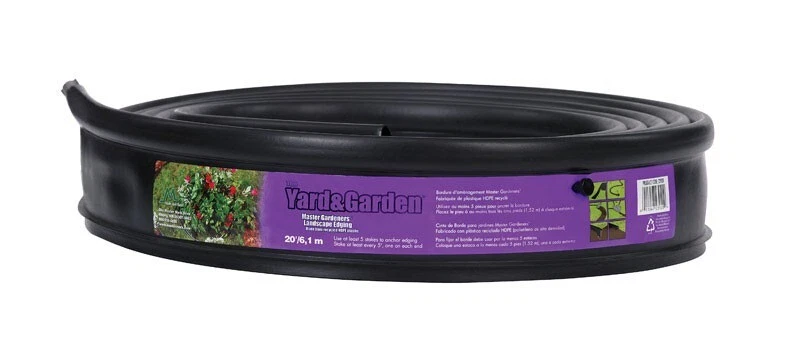 Master Mark Master Gardener 20'L X 3.5"H plástico negro bordes de césped 1 paquete Foto 1 de 1