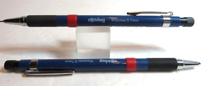 Juego de 2 lápices mecánicos Rotring Visumax .7 mm azul-EXTINCTO Foto 1 de 3