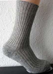3 Par Hombres Noruego Calcetines Suela Acolchada Naturwarm 100% Lana Gris 39 Bis - Imagen 1 de 4