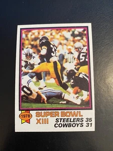 TOPPS FOOTBALL 1979 #168 SUPER BOWL XIII!! FRANCO HARRIS!! Nuovo con scatola!! SPEDIZIONE 1€!! - Foto 1 di 2